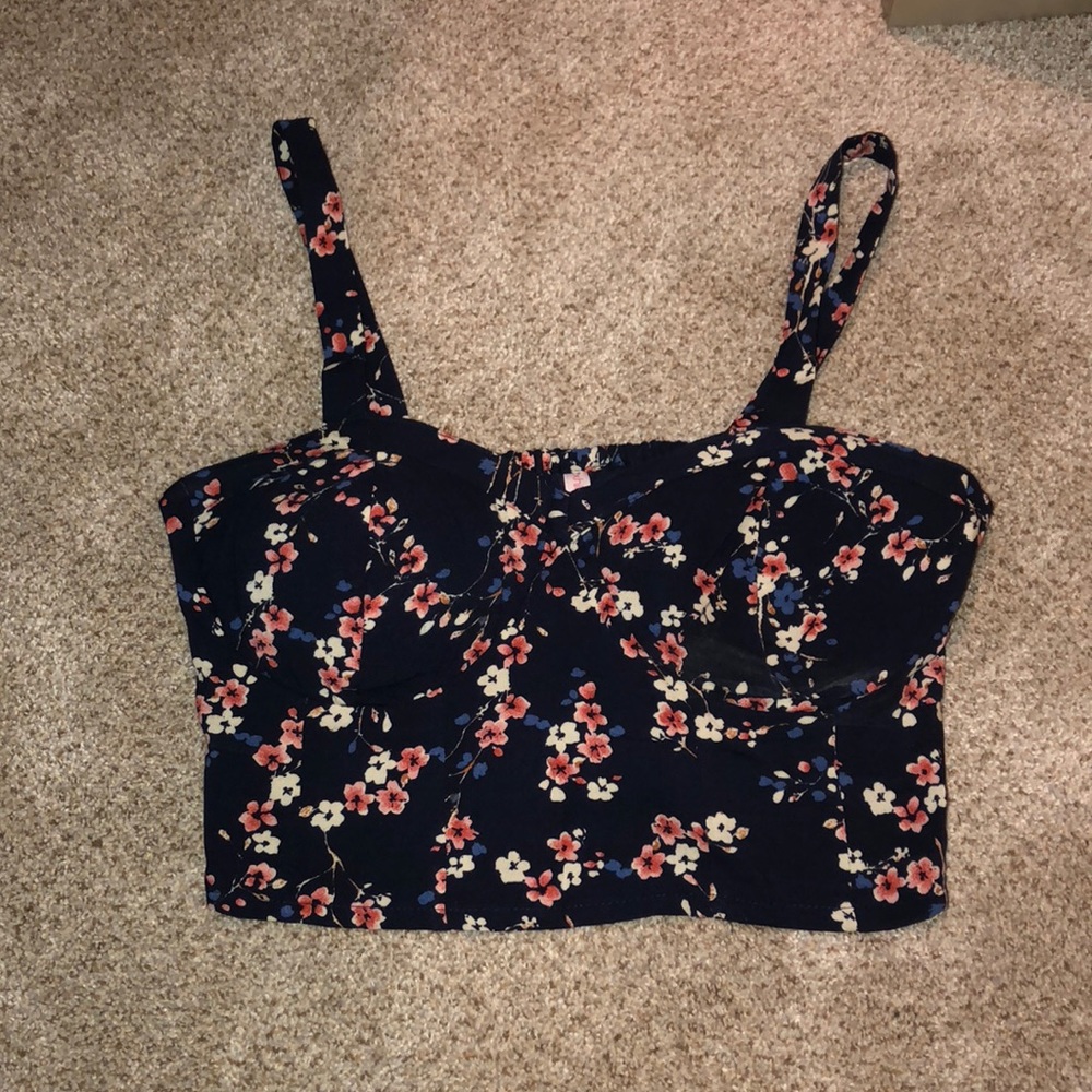 Floral crop top